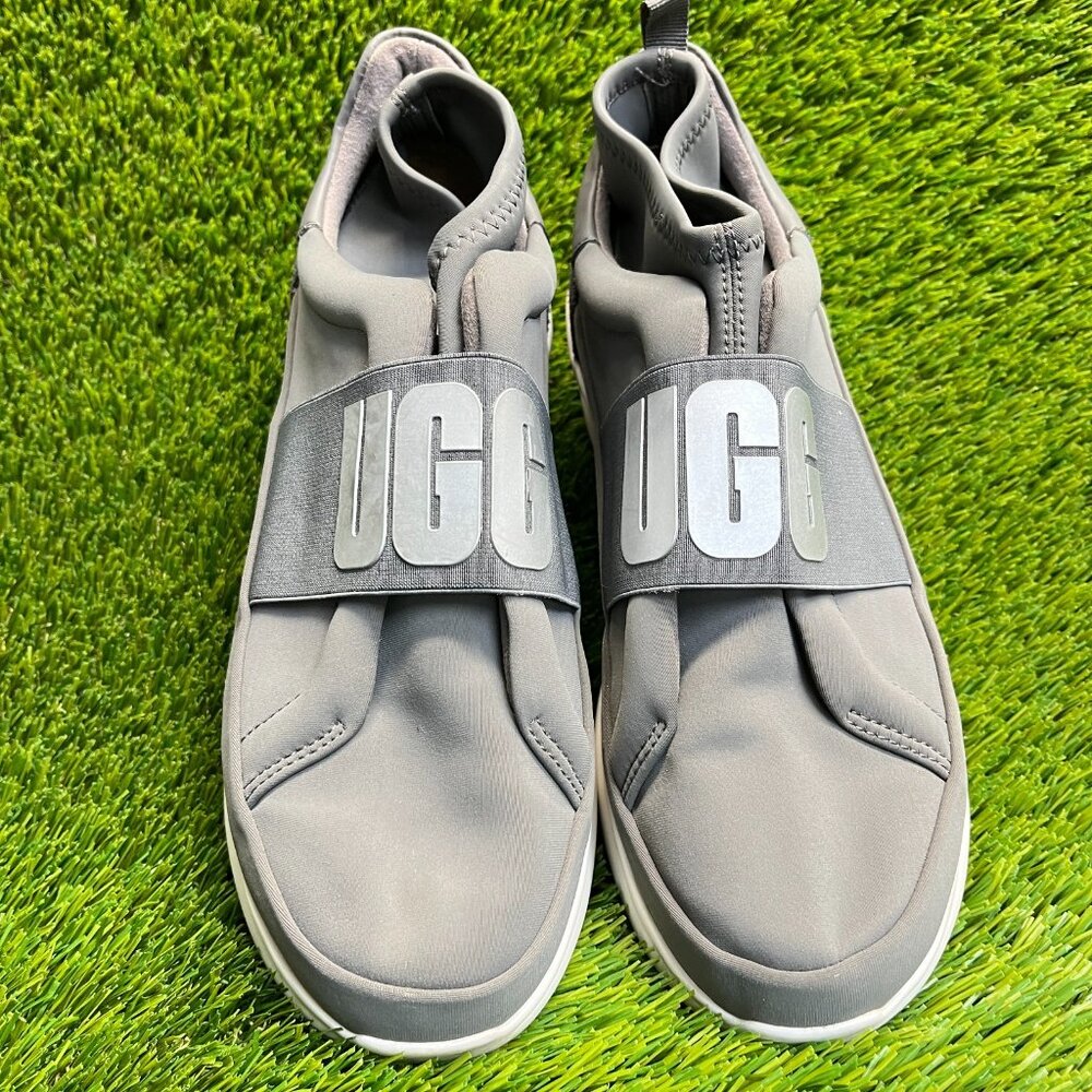 UGG Neutra Womens Size 8.5 Gray White Athletic Walking Slip On Shoes Sneakers - Picture 5 of 10